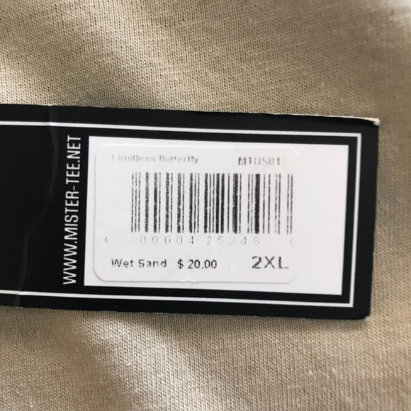 NEW 12 Butterfly Species "Limitless" T Shirt Size 2XL Sand Beige Shortsleeve NWT - Picture 6 of 9